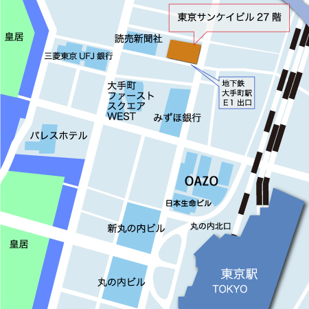地図: 東京本社